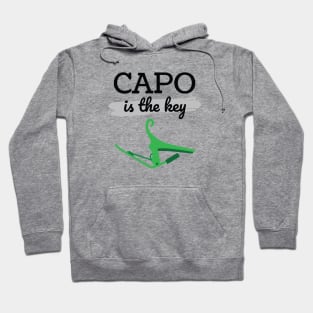 Capo is the Key Green Capo Light Theme Hoodie